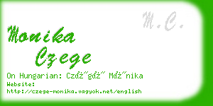 monika czege business card